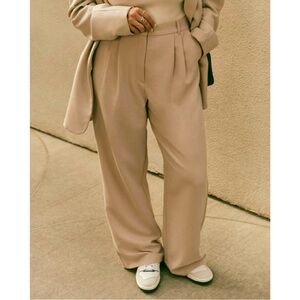 Abercrombie & Fitch Tan Wide Leg Pants
